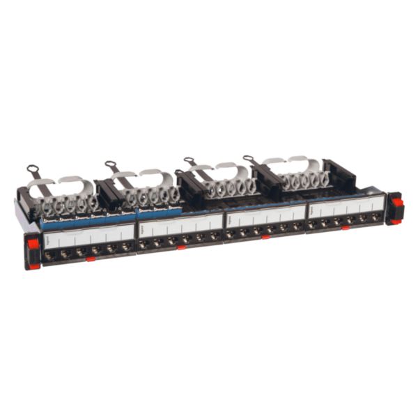 Patch Panel Cat6 24 ports RJ45 1U 19" non blindé