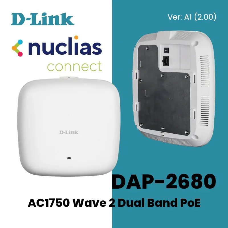 Point d’accès D-Link DAP-2680 Wi-Fi AC1750 PoE