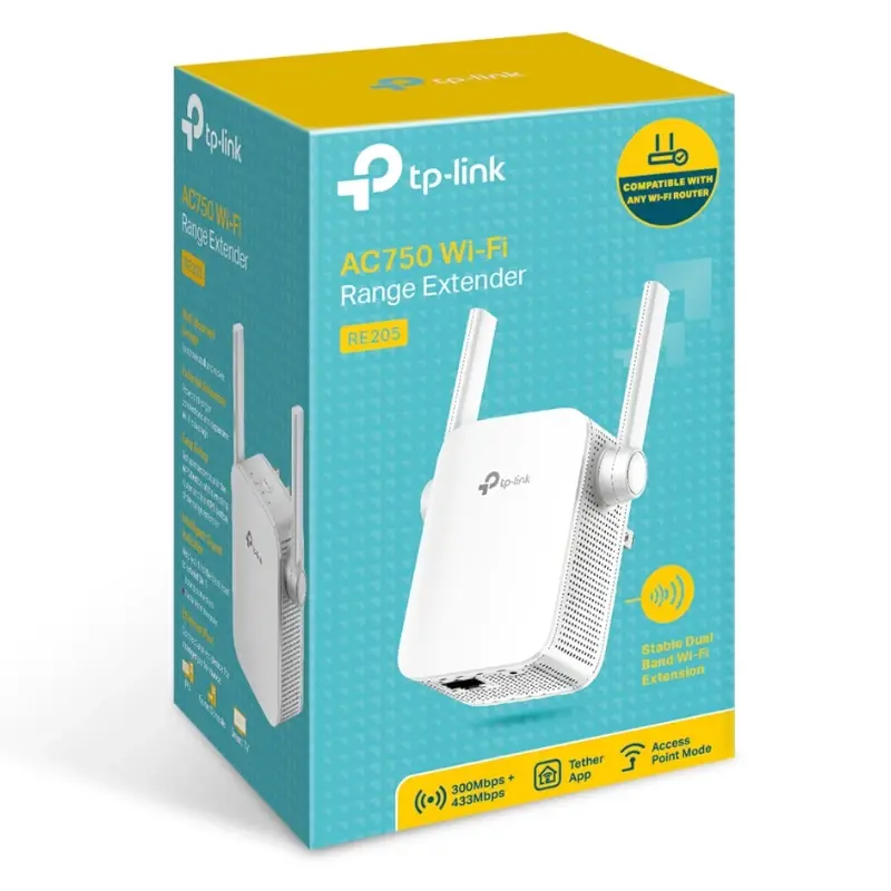 Répéteur Wi-Fi TP-Link RE205 AC750 thumbnail 3