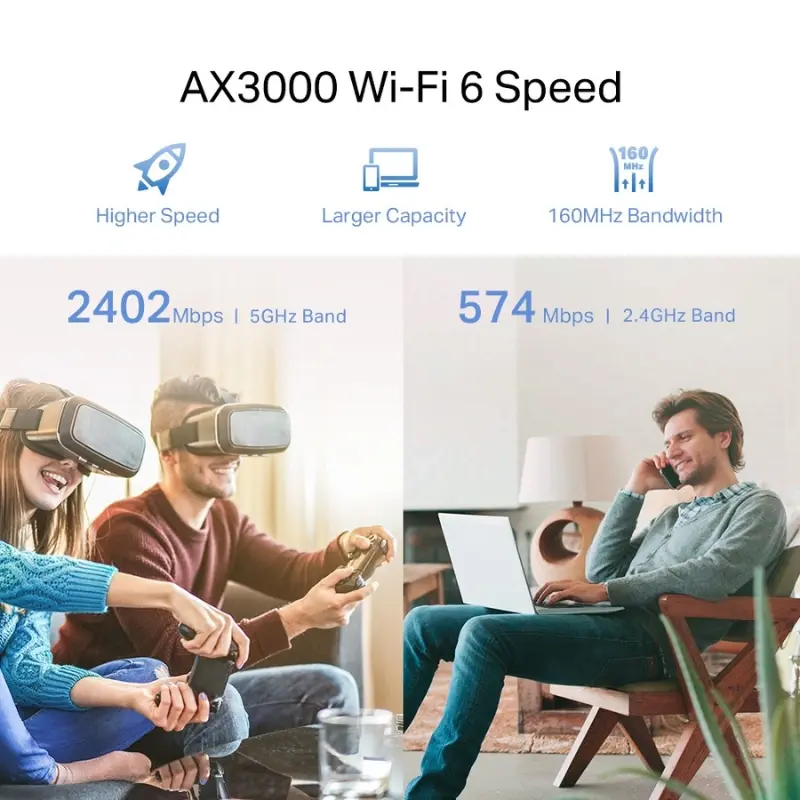 Répéteur WIFI TP‑Link RE705X- AX3000 thumbnail 4