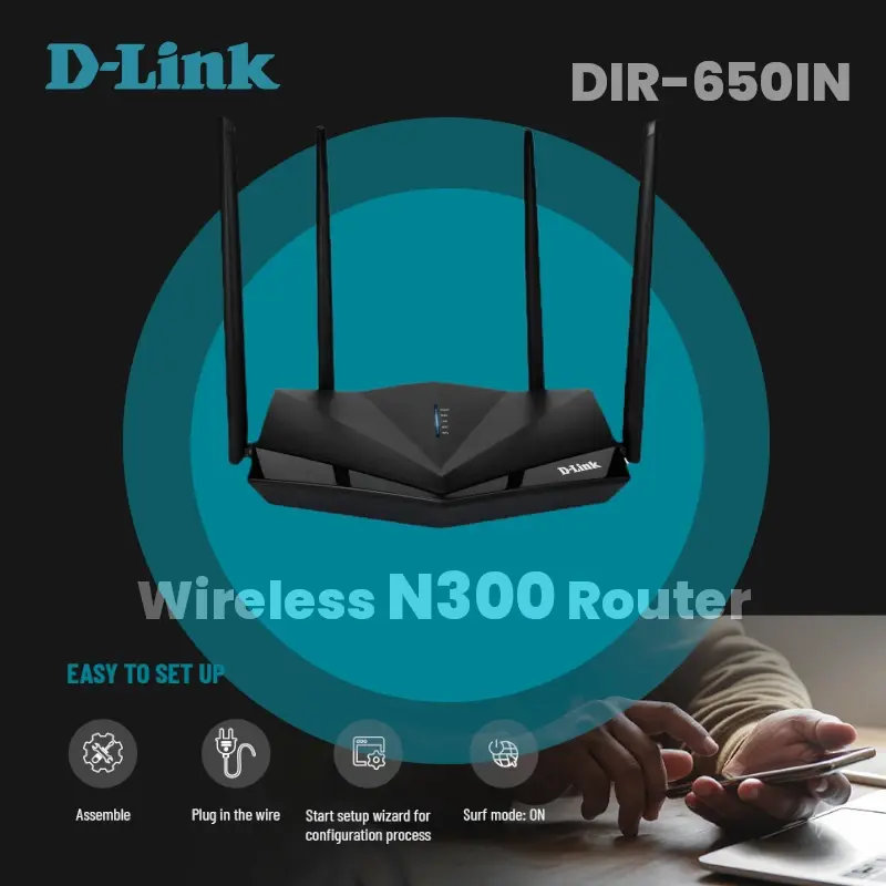 Routeur DLink DIR-650IN N300 Sans fil Wifi