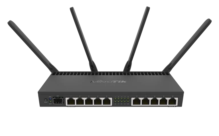 Routeur Mikrotik RB4011iGS+5HacQ2HnD 10 ports Gigabit + SFP+ 10G + WiFi AC