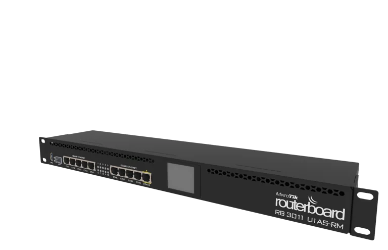 Routeur Rack Mikrotik RB3011UiAS-RM 10 ports Gigabit + SFP 1U