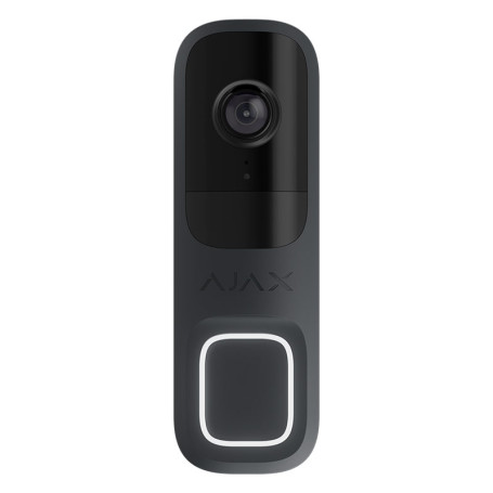 Sonnette vidéo sans fil 4MP avec détection par intelligence artificielle Ajax DoorBell (Graphite) Jeweller