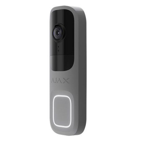 Sonnette vidéo sans fil 4MP gris avec détection par intelligence artificielle Ajax DoorBell (Grey) Jeweller thumbnail 2