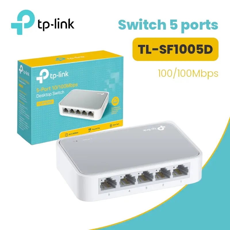 Switch 5-Ports TP-Link TL-SF1005D 10/100Mbps