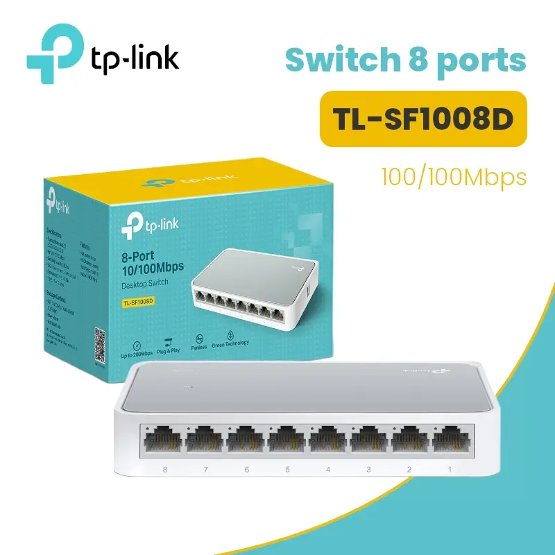 Switch 8-Ports TP-Link TL-SF1008D 10/100Mbps