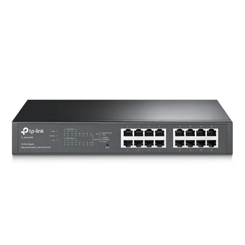 Switch Easy Smart 16 Ports Gigabit – 8 Ports PoE+ TL-SG1016PE