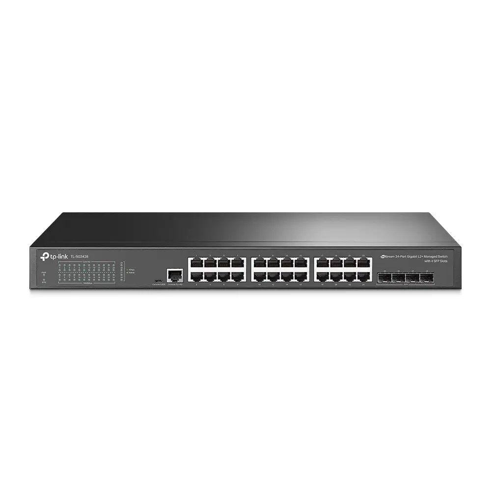 Switch Managé TP-Link TL-SG3428 24 ports Gigabit + 4 SFP L2+