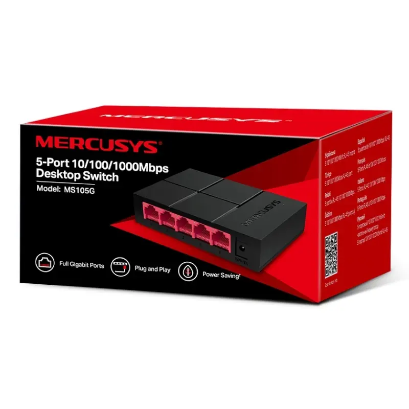 Switch Mercusys MS105G 5-ports 10/100/1000 Mbps thumbnail 3