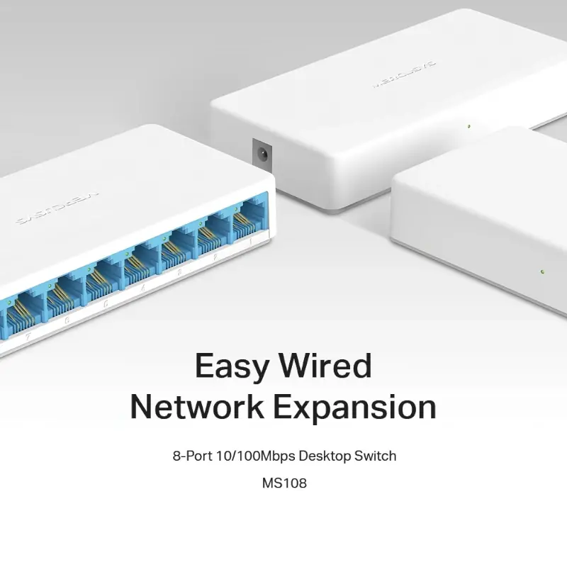 Switch Mercusys MS108 8-ports 10/100 Mbps thumbnail 4
