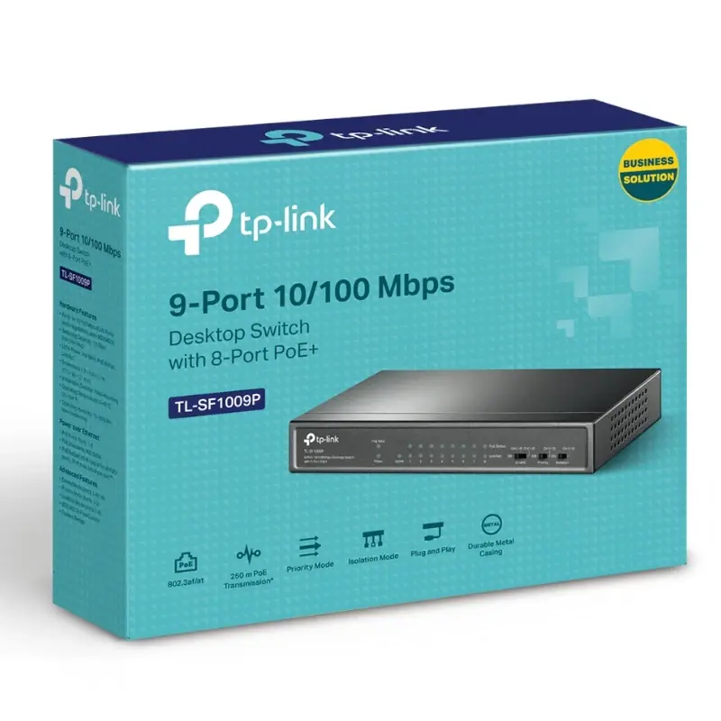 Switch PoE 9-Ports TP-Link TL-SF1009P 10/100Mbps thumbnail 3