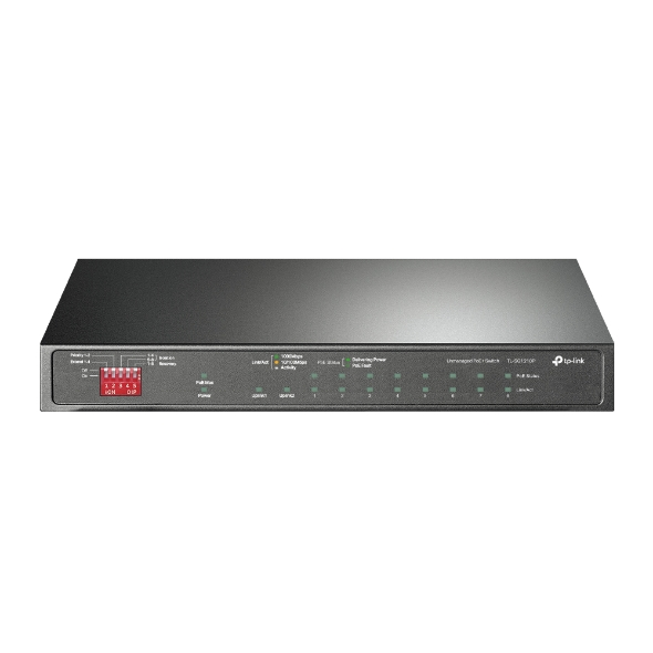 Switch PoE Gigabit 10 ports TP-Link TL-SG1210P bureau 8 ports PoE+ budget 150W
