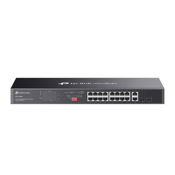 Switch PoE longue distance TP-Link Omada DS1018GMP 16 Ports Gigabit PoE+ budget 250W + 2 SFP