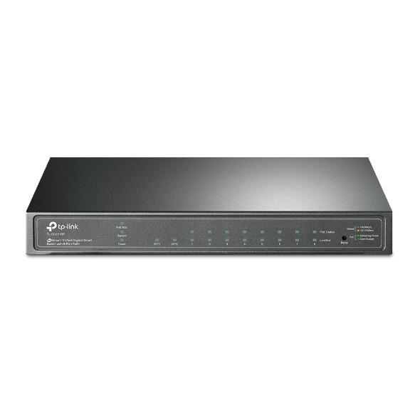 Switch PoE manageable 8 ports Gigabit TP-Link TL-SG2210P + 2 SFP budget 53W