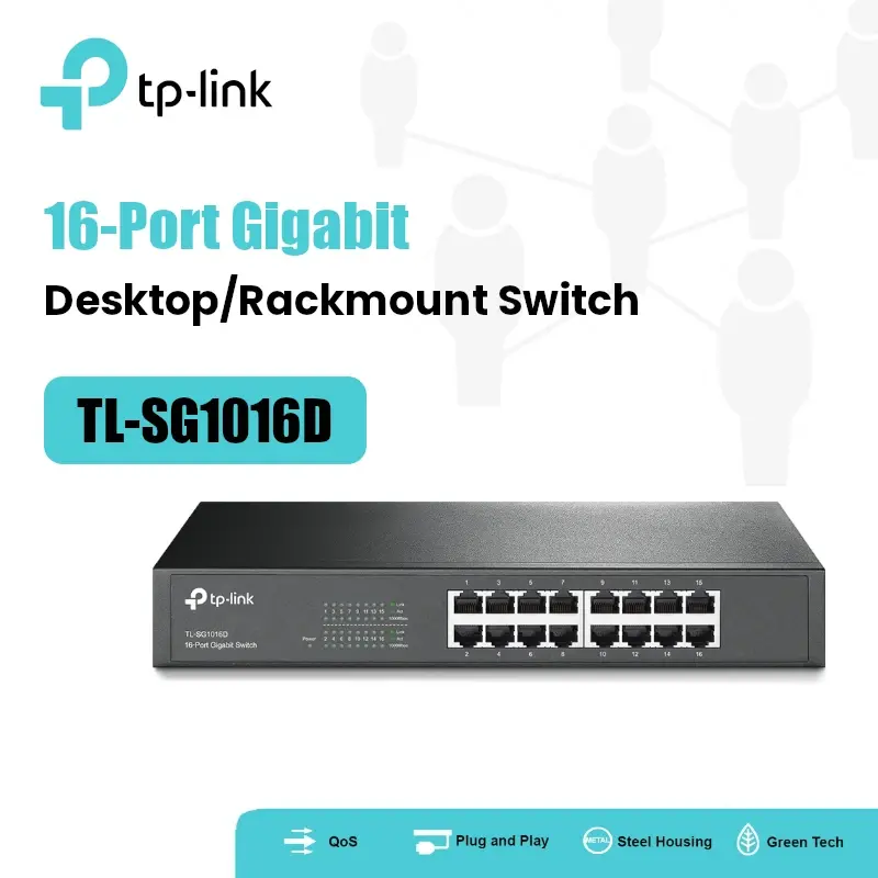 Switch rackable TP-Link 16-ports Gigabit TL-SG1016D