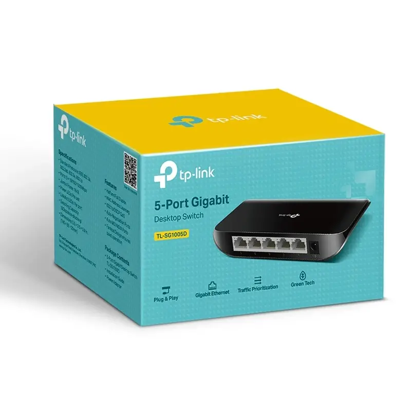 Switch TP-Link 5-ports Gigabit Ethernet TL-SG1005D thumbnail 3