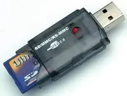 15.99.6247 VALUE Card Reader Stick, USB 2.0 Card Reader/Writer for SD / MMC / RS-MMC memory cards