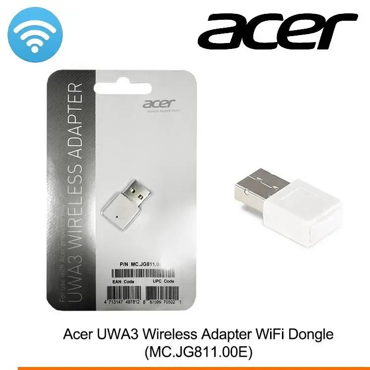 Acer Dongle Wi-Fi USB UWA3 Adaptateur sans fil USB pour vidéoprojecteurs Acer