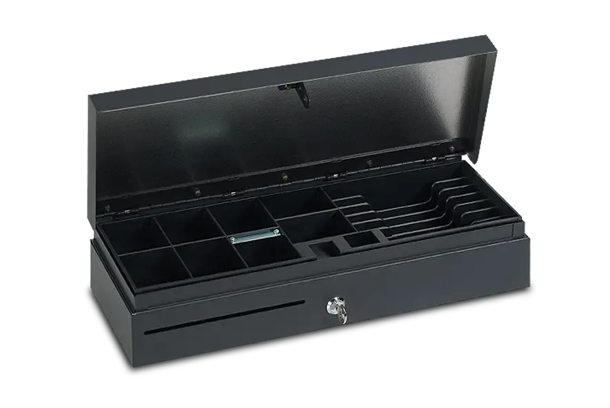 APG ECD460 4 CAISSE / RJ11-EPSON /USB caisse ouverture vers le haut (460x170x100 mm)