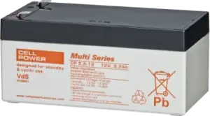 Batterie 12V - 3.2Ah Cellpower CP 3.2 - 12 - Dim 134x67x67m