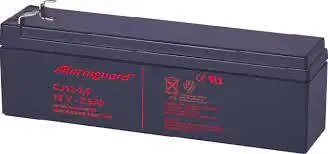 Batterie AGM 12 V -2.6 Ah - Dim 178 x 34 x 66 mm (lxwxh)