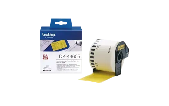 BROTHER P-TOUCH DK-44605 ruban continu papier jaune 62mm / 30,48 m