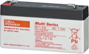 Cellpower CP 12 – 6 Battery 6V-12Ah - Dim 151x50x100mm