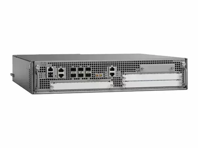 Cisco ASR Router ASR1002-5G-HA/K9 Firewall protection, VPN support 8 GB (installed) / 16 GB (max) Bandwidth: 5 Gbps ¦ Encryption throughput: 4 Gbps - Rack 2U