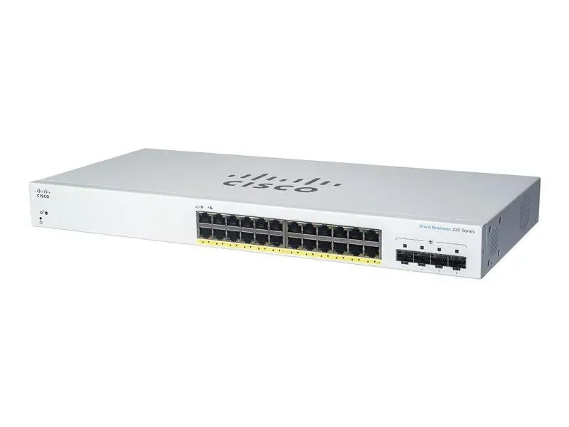 Cisco Business CBS220-24T-4G - Switch - smart - 24 x 10/100/1000 + 4 x Gigabit SFP (uplink) - rack-mountable