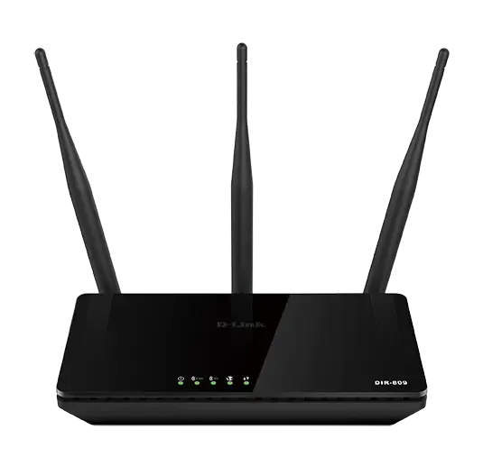 D-Link DIR-809 Wireless AC750 Dual Band 10/100 Router 3x Antenne