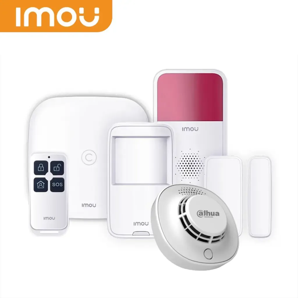 DAHUA ARC2000E-SW-IMOU KIT Alarm Security Kit 1 Alarm Hub(WiFi), 1 Detecteur De mouvement sans fil ,1 Detecteur d'ouverture,1 Sirene , 1 RC