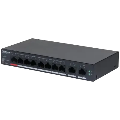 Dahua CS4010-8GT-110 10-Port Cloud Managed Gigabit Switch 8-Port PoE 110W - 2-Port Gigabit Uplink
