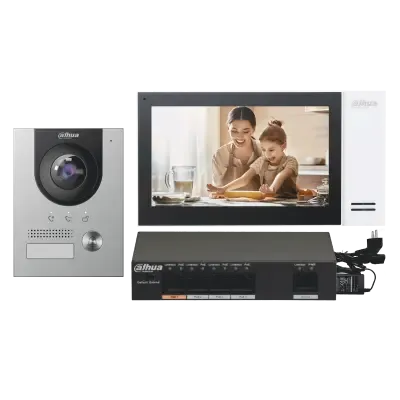 Dahua KTP01 Kit de portier vidéo - IP PoE - écran TFT LCD de 7' (Version Kit)