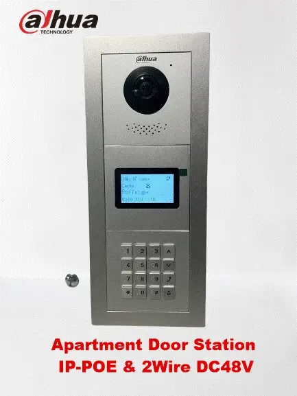 Dahua VTO4202 Station d'extérieur pour Multi Appartement interphone vidéo IP/POE & 2Fil 48V
