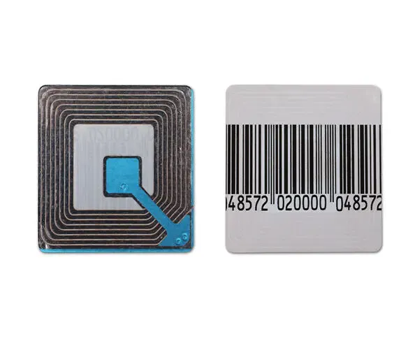 EAS RL4601 - 1000 x RF etiquette papier 40x40mm - BARCODE/DESACTIVABLE