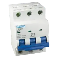 ELMARK Disjoncteur C63N 3Poles 6kA CURVE (Made In CE Europe)