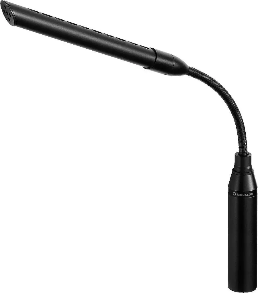 ( EMG-330P + DMS-1) Microphone directionnel electret miniature avec col de cygne + Pied de micro de table