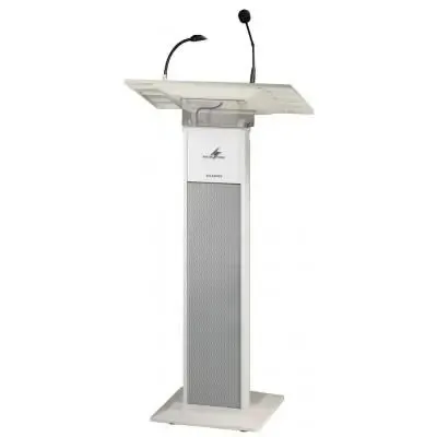 ETS-840TXS: Pupitre professionnel avec systeme amplifie 60W RMS integre sans fil Emetteurs de poche correspondants TXS-XXX disponibles en option.
