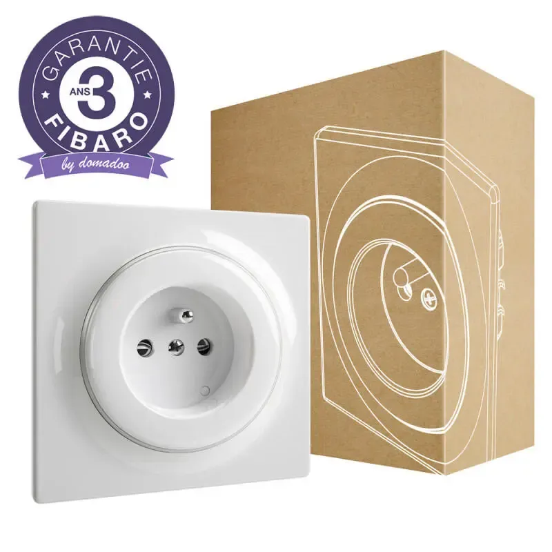 Fibaro Walli Outlet FGWOE-011 - Wireless Z-Wave+ 16A ON/OFF wall outlet with consumption measurement