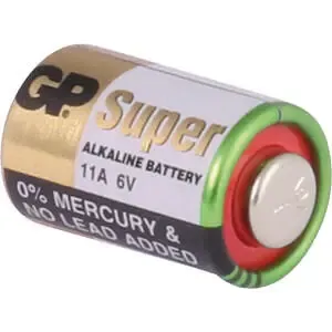 GP 11A Pille alcaline, cylindrique, 6 volts, 38 mAh