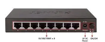 Hikvision DS-3E0108D-E 8 Port 10/100 Desktop Switch