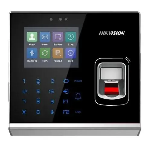 Hikvision DS-K1T201EF Lecteur biométrique sur IP avec lecteur de badge EM, clavier et écran LCD