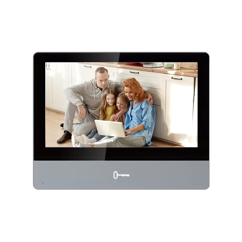 Hikvision DS-KH8350-WTE1 7“ Touch-Screen Indoor Station, Metal panel Ethernet & Wi-Fi 802.11b/g/n standard PoE/ 12 VDC