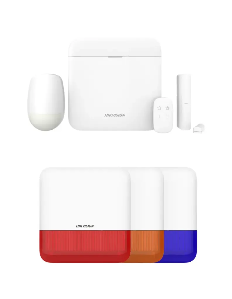 Hikvision DS-PWA96-Kit-WE- DS-PS1-E KIT ALARME AX PRO RADIO 96 zones LAN/IP/WIFI/3G-4G - AVEC SIRÈNE EXTERNE SANS FIL