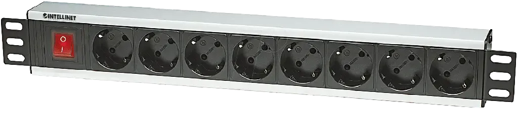 INTELLINET 207157 Bandeau multiprise à 8 prises 19'-Rack + Switch On/Of