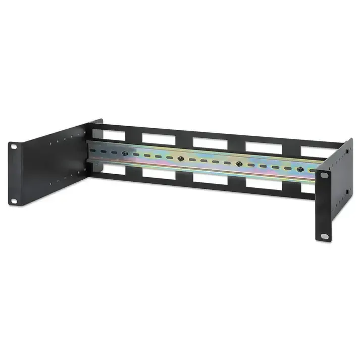 INTELLINET 716345 Kit de rail DIN réglable pour montage en rack 19', 2U