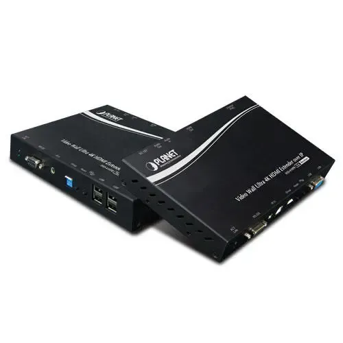 KIT PLANET IHD-410PT/PR Video Wall Ultra 4K HDMI/USB Extender Transmitter / Receiver over IP with PoE 100m