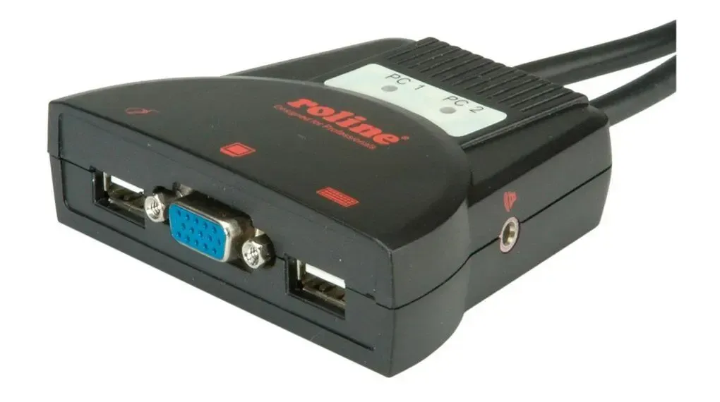 KVM Switch 14.99.3224 2 User VGA , USB, Audio + 2xKVM cables 1.15m