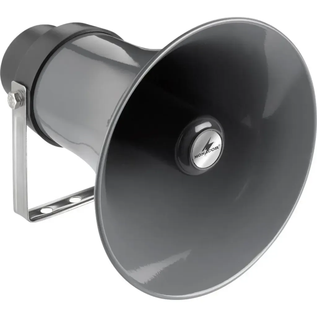 Monacor IT-30 Haut-parleur ELA à chambre de compression 20W résistant aux intempéries
